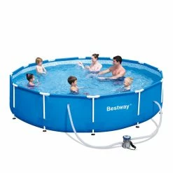 Bestway 12ft Steel Pro MaxSteel Frame Above Ground Swimming Pool