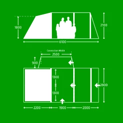 Kampa Touring AIR Drive Away Awning For Campervans -Bestway Shop 2021 Drive Away Awning Floorplans WHITE Touring 0 77225.1641912905