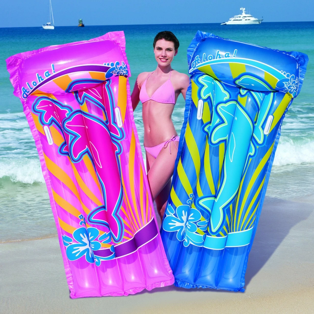 Bestway Swimming Pool Tropical Sports Beach Lilo 3 Bestway Swimming Pool Tropical Sports Beach Lilo