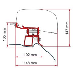Fiamma F40 VAN Awning Adapter Bracket For Mercedes Vito L2-H1 Campervan 4 Fiamma F40 VAN Awning Adapter Bracket For Mercedes Vito L2-H1 Campervan -Bestway Shop 98655Z078 79985.1675172745