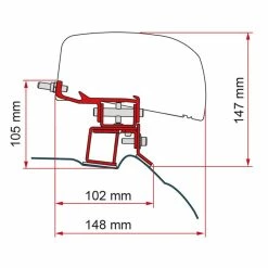 Fiamma F40 VAN Awning Adapter Bracket For Mercedes Vito L2-H1 Campervan 7 Fiamma F40 VAN Awning Adapter Bracket For Mercedes Vito L2-H1 Campervan -Bestway Shop 98655Z078 79985.1675172745