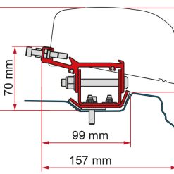 Fiamma F40 VAN Awning Adapter Bracket For Renault Trafic L1 & L2 Campervan 4 Fiamma F40 VAN Awning Adapter Bracket For Renault Trafic L1 & L2 Campervan -Bestway Shop 98655Z088 800x600 78980.1660313434