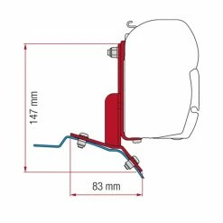 Fiamma Awning Bracket For Ford Transit Custom Campervans