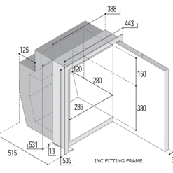 Vitrifrigo C51i 12/24v Caravan & Marine Compressor Fridge 8 Vitrifrigo C51i 12/24v Caravan & Marine Compressor Fridge -Bestway Shop C51iX DIMS 2 42663.1603101265