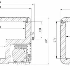 Dometic CFX3-55 Portable Compressor Fridge Cool Box And Freezer 48L -Bestway Shop CFX3 55 dimensions 12680.1581600124