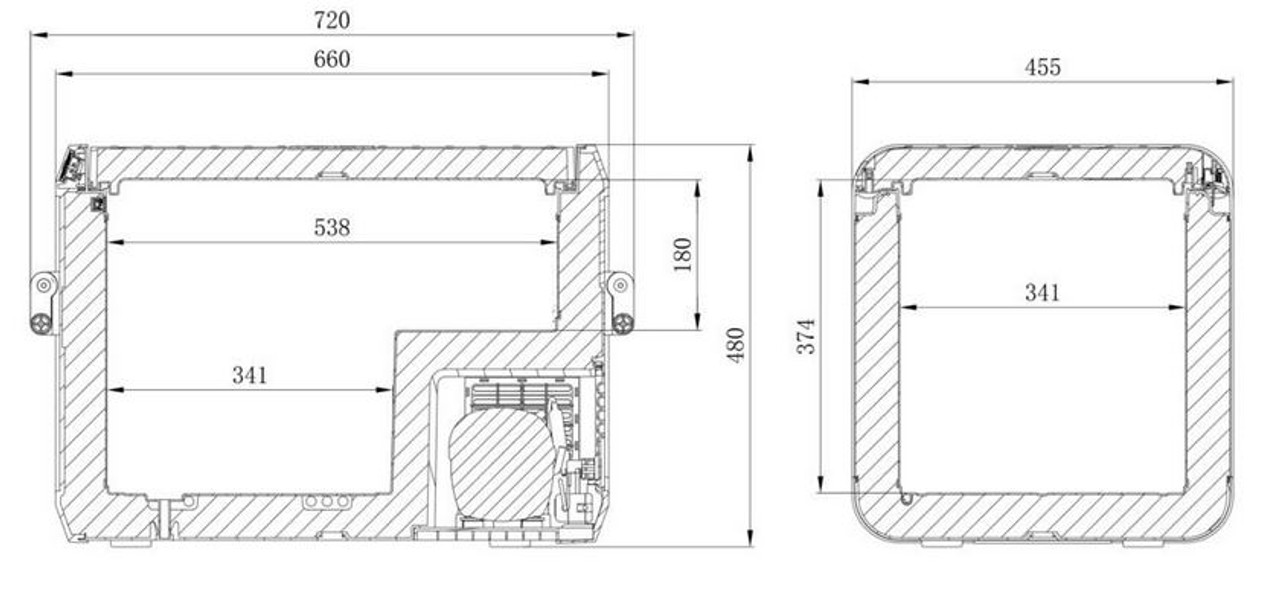 Dometic CFX3-55 Portable Compressor Fridge Cool Box and Freezer 48L Dometic CFX3-55 Portable Compressor Fridge Cool Box And Freezer 48L -Bestway Shop CFX3 55 dimensions 12680.1581600124