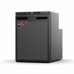 Alpicool Adventurer 50 Litre 12v 24v LG Compressor Fridge Campervan And Marine Use - Black