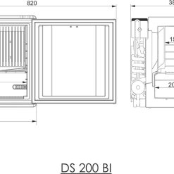 Dometic Silencio DS200 Minicool Mini Fridge 10 Dometic Silencio DS200 Minicool Mini Fridge -Bestway Shop DS200 BI dimension 27 44806.1515085577