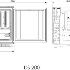 Dometic Silencio DS200 Minicool Mini Fridge 7 Dometic Silencio DS200 Minicool Mini Fridge -Bestway Shop DS200 FS dimension 27 57203.1515085577
