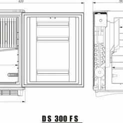 Dometic Silencio DS300 Minicool Silent Fridge -Bestway Shop DS300 FS dimension 27 04990.1515157381