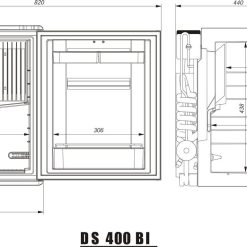 Dometic Silencio DS400 Silent Mini Bar Fridge -Bestway Shop DS400 BI dimension 27 60953.1515168548