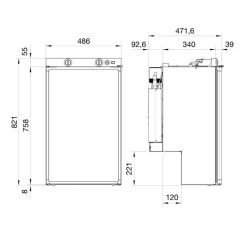 Dometic RM5330 230v 12v LPG Gas Caravan Fridge 4 Dometic RM5330 230v 12v LPG Gas Caravan Fridge -Bestway Shop Dometic RM5330 dimensions 93003.1536831794