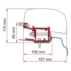 Fiamma F40 VAN Awning Adapter Bracket For Renault Trafic L1 & L2 Campervan 5 Fiamma F40 VAN Awning Adapter Bracket For Renault Trafic L1 & L2 Campervan -Bestway Shop F40 TraficB 93936.1675172696