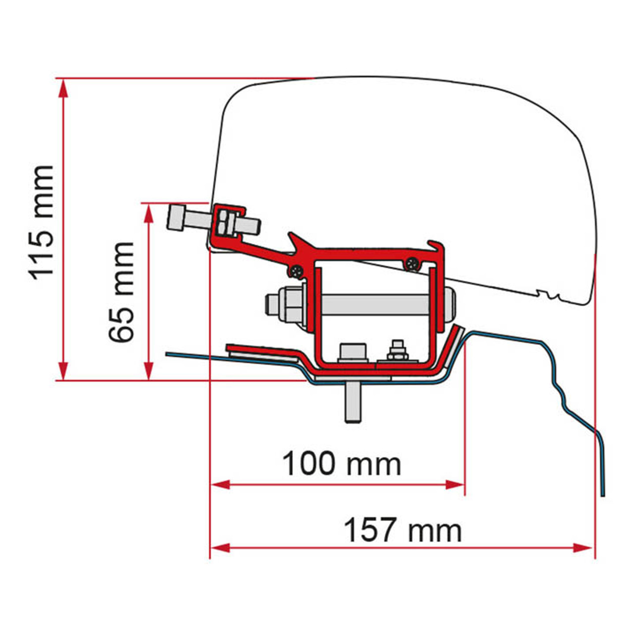 Fiamma F40 VAN Awning Adapter Bracket For Renault Trafic L1 & L2 Campervan Fiamma F40 VAN Awning Adapter Bracket For Renault Trafic L1 & L2 Campervan -Bestway Shop F40 TraficB 93936.1675172696
