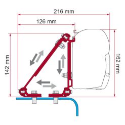 Fiamma F45 Multi Kit Awning Bracket