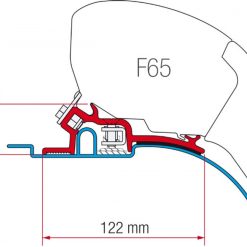 Fiamma F65-F80 Ducato Jumper Boxer H2 Roof Awning Low Profile Bracket Adapter 1994 < 2006