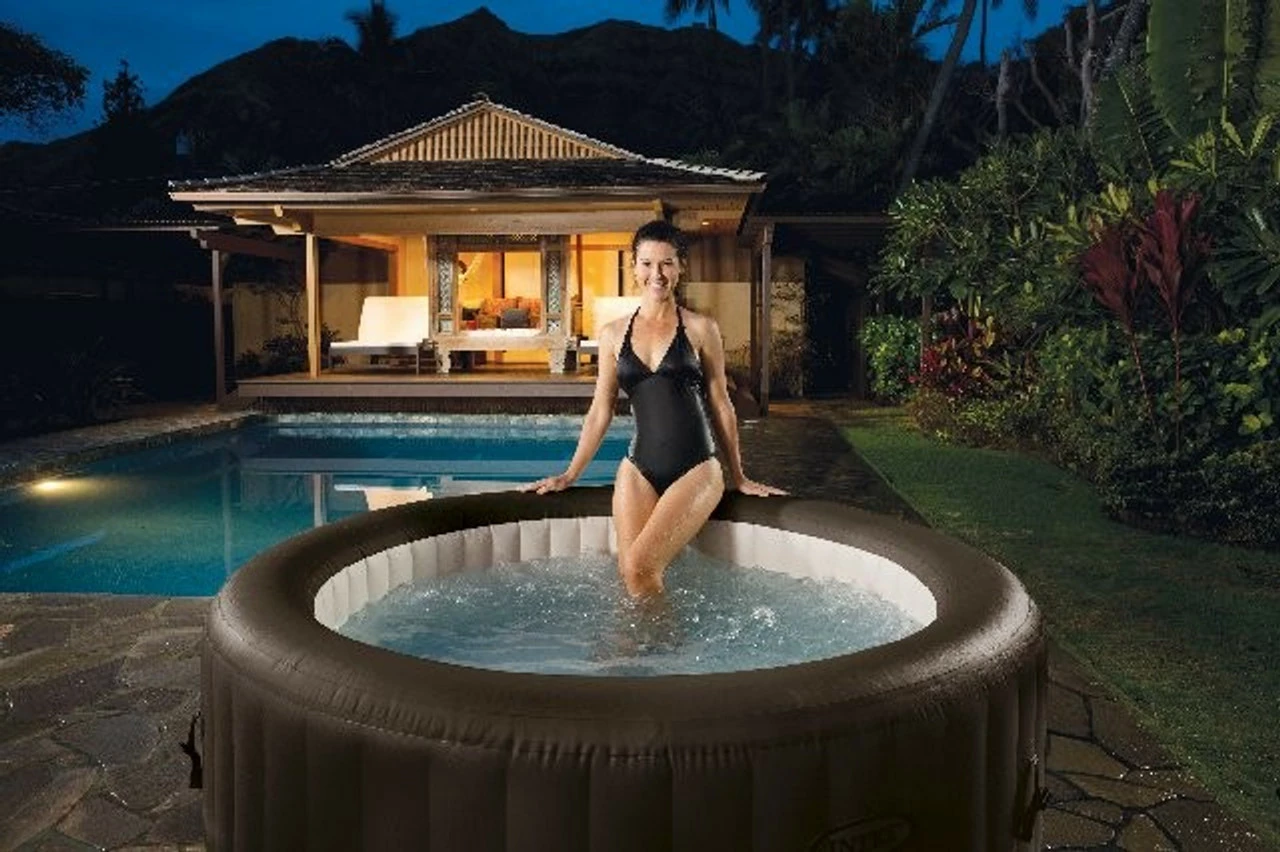 Intex PureSpa Deluxe Jet Massage Inflatable Hot Tub Spa 8 Intex PureSpa Deluxe Jet Massage Inflatable Hot Tub Spa - Image 6