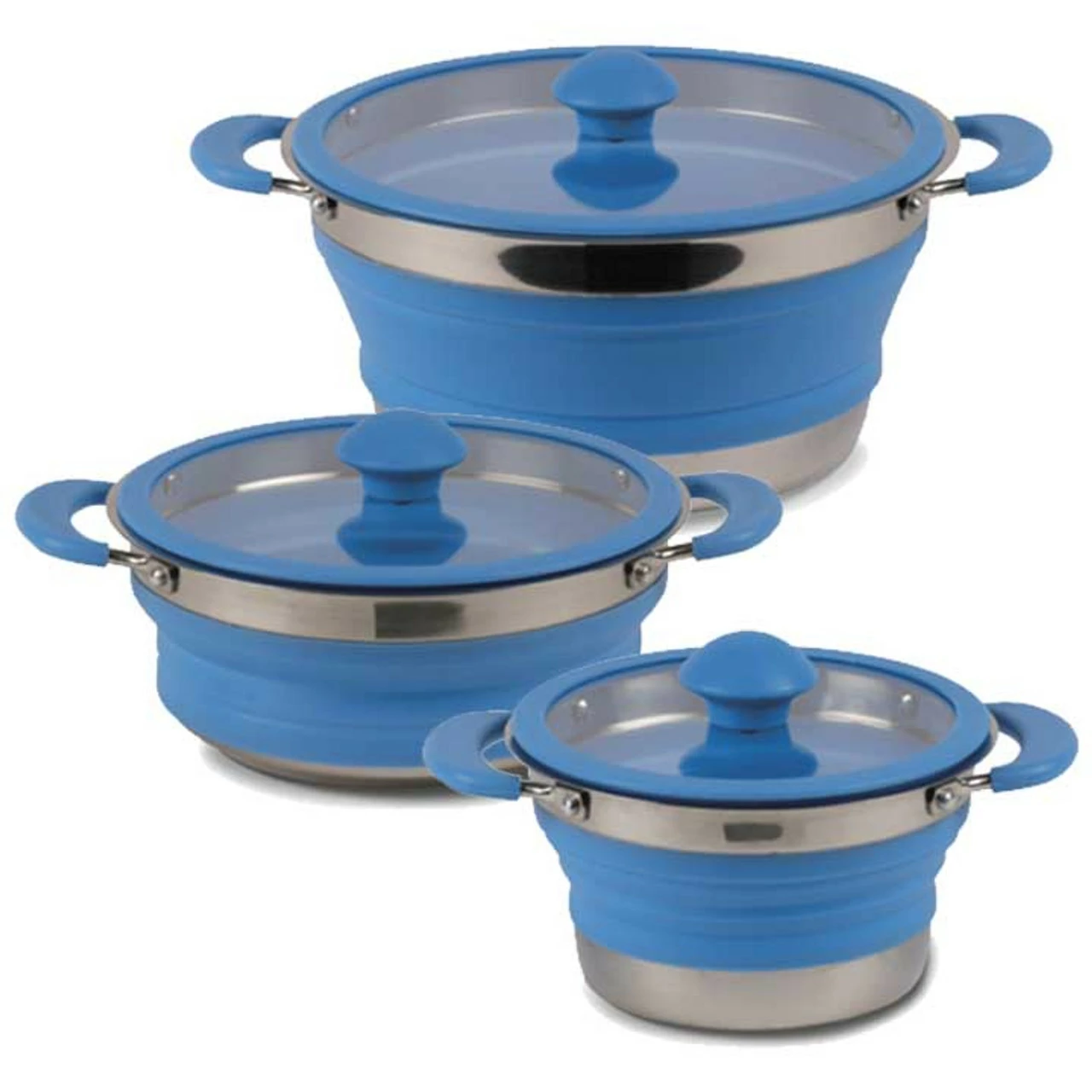 Kampa Collapsible Camping Pans 3 Kampa Collapsible Camping Pans