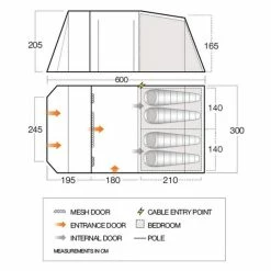 Vango Lismore Poled Family Camping Tent Package 28 Vango Lismore Poled Family Camping Tent Package -Bestway Shop Lismore 450 dimensions 58770.1669204065