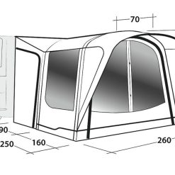 Outwell Newburg 160 Air Drive Away Awning -Bestway Shop Outwell Newburg 160 drive away air awning dimensions 45775.1612116910
