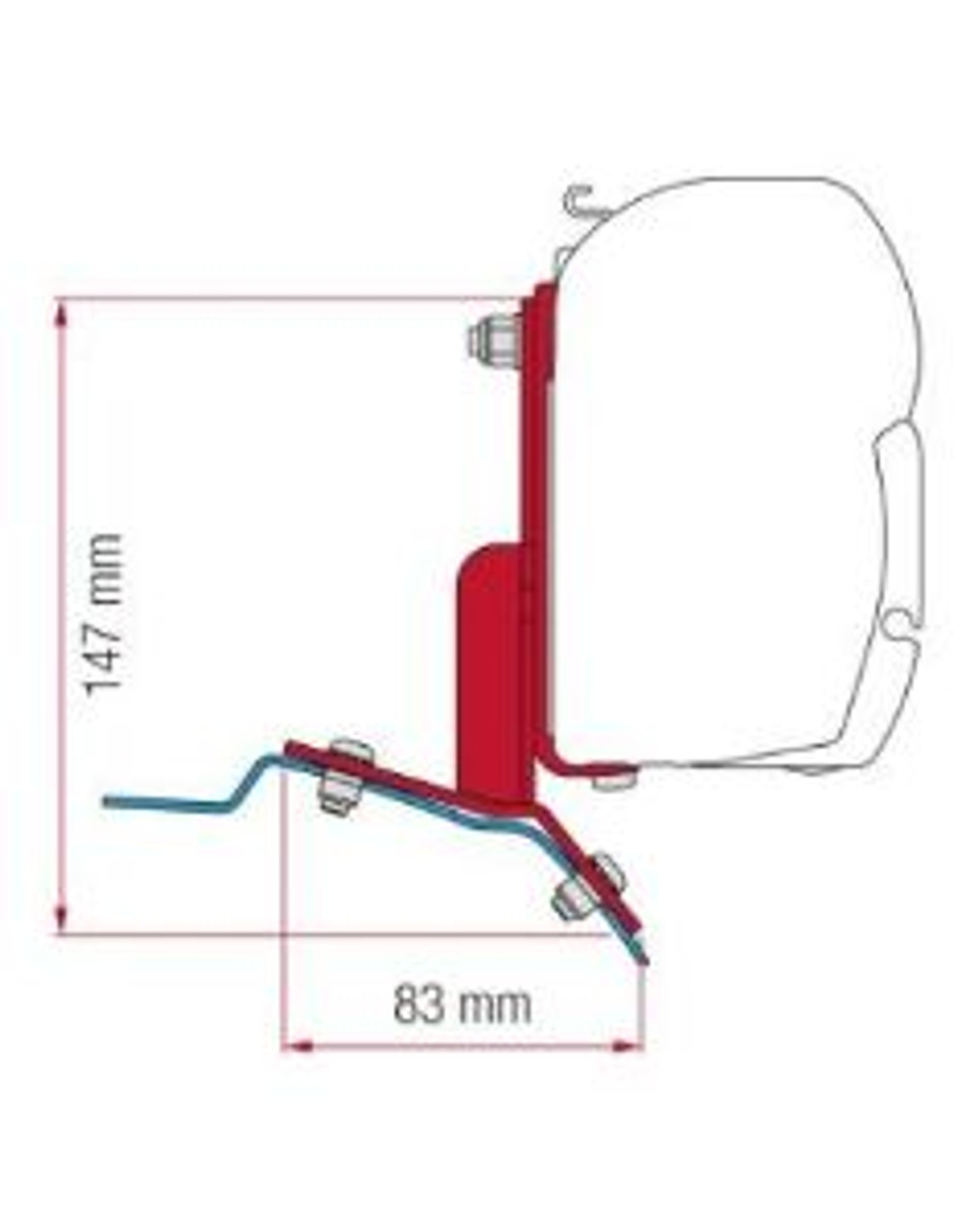 Fiamma F45 Adapter Bracket for Ford Transit Custom Fiamma F45 Adapter Bracket For Ford Transit Custom -Bestway Shop QQ108228LA 91568.1646918389