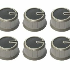 Thetford Spares - 6 Pack Drive Control Knob Set In Black For Caravan Or Motorhome