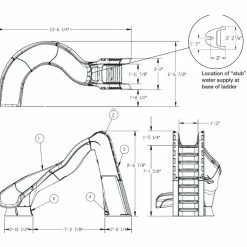 S R Smith SR Smith Turbo Twister Swimming Pool Slide -Bestway Shop Sr smith turbo twister layout 92621.1550000680