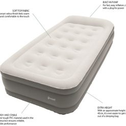 Outwell Superior Flock Camping Bed With Inbuilt Electric Pump 6 Outwell Superior Flock Camping Bed With Inbuilt Electric Pump -Bestway Shop Superior Image 95609.1674131178