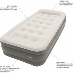 Outwell Superior Flock Camping Bed With Inbuilt Electric Pump 11 Outwell Superior Flock Camping Bed With Inbuilt Electric Pump -Bestway Shop Superior Image 95609.1674131178