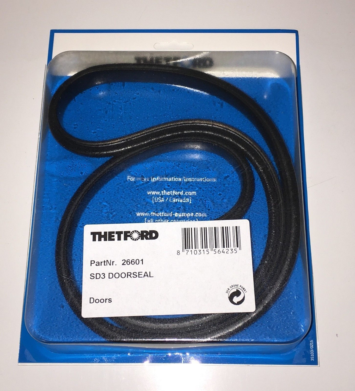 Thetford Toilet Service Door 3 Rubber Seal - 26601 Thetford Toilet Service Door 3 Rubber Seal - 26601 -Bestway Shop Thetford 26601 14935.1563960362