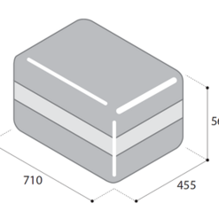 Vitrifrigo VF65P 65 Litre Portable 12v 240v Campervan Fridge Freezer -Bestway Shop VF65 DIMS 97795.1528278529