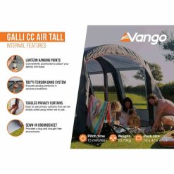 Vango Galli CC Air Campervan Motorhome Drive Away Awning 4 Vango Galli CC Air Campervan Motorhome Drive Away Awning -Bestway Shop Vango galli cc tall awning internal features 37321.1669219984
