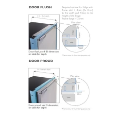 Flush/Standard Frame For Vitrifrigo Airlock Compressor Fridges 17 Flush/Standard Frame For Vitrifrigo Airlock Compressor Fridges -Bestway Shop Vitrifrigo Frame installation dimensions 24154.1667554966