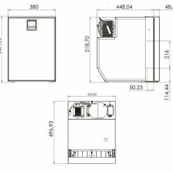 Webasto Cruise CR49 Elegance Campervan & Caravan Compressor Fridge 15 Webasto Cruise CR49 Elegance Campervan & Caravan Compressor Fridge -Bestway Shop Webasto CR49 DIM 30946.1425916020