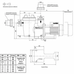 Certikin AquaSpeed Swimming Pool Pump -Bestway Shop aqua diagram 58225.1372173003