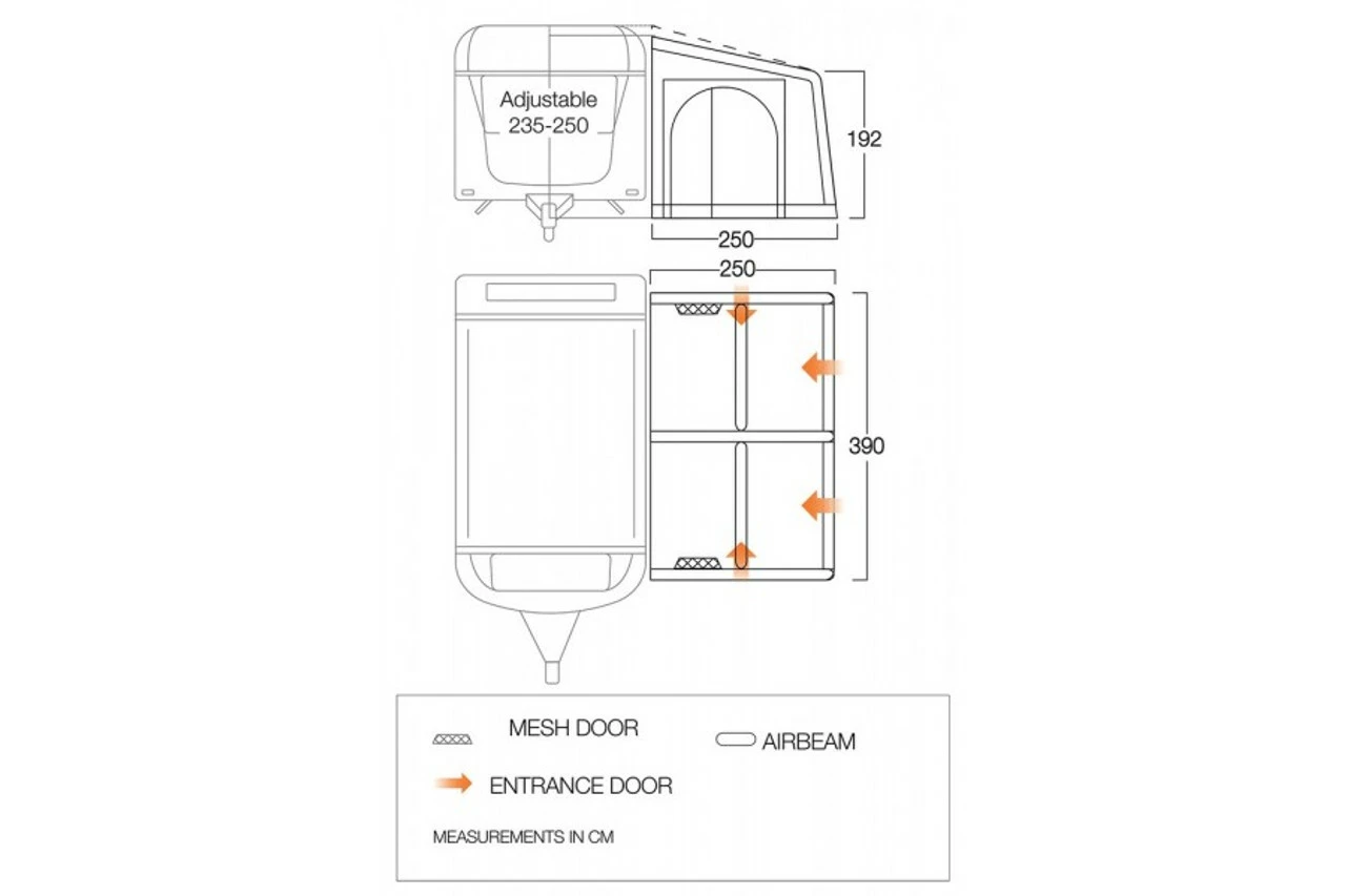 Vango Balletto Air Elements Shield Caravan Awning 15 Vango Balletto Air Elements Shield Caravan Awning - Image 13