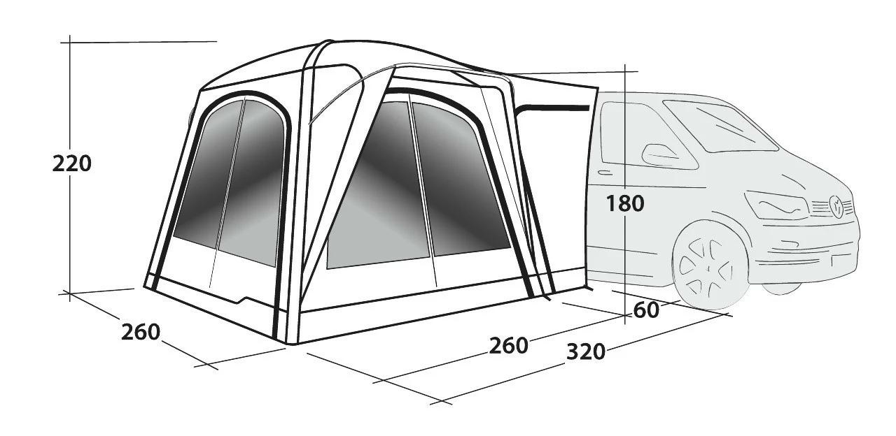 Outwell Bremburg Air Campervan Drive Away Awning 10 Outwell Bremburg Air Campervan Drive Away Awning - Image 8