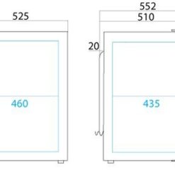 Vitrifrigo C130L 2 Way Boat & Caravan Compressor Fridge 4 Vitrifrigo C130L 2 Way Boat & Caravan Compressor Fridge -Bestway Shop c130L dims 80622.1358340391