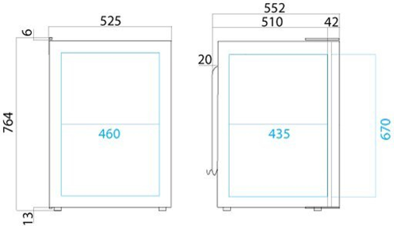 Vitrifrigo C130L 2 Way Boat & Caravan Compressor Fridge Vitrifrigo C130L 2 Way Boat & Caravan Compressor Fridge -Bestway Shop c130L dims 80622.1358340391