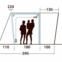 Outwell Jonesville 290SA Flex Drive Away Awning -Bestway Shop dimensions3 28563.1661854588