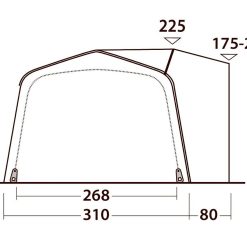 Outwell Jonesville 290SA Flex Drive Away Awning 5 Outwell Jonesville 290SA Flex Drive Away Awning -Bestway Shop dimensions4 37523.1661854644