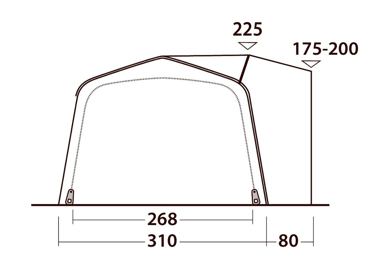 Outwell Jonesville 290SA Flex Drive Away Awning Outwell Jonesville 290SA Flex Drive Away Awning -Bestway Shop dimensions4 37523.1661854644