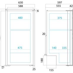 Vitrifrigo DP2600i 12/24v Caravan Compressor Fridge Freezer 4 Vitrifrigo DP2600i 12/24v Caravan Compressor Fridge Freezer -Bestway Shop dp2600i dims 14643.1358341205