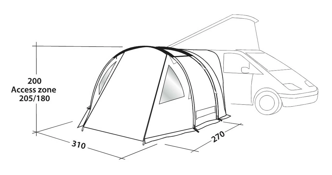 Easy Camp Shamrock Drive Away Awning Tent For Campervans 9 Easy Camp Shamrock Drive Away Awning Tent For Campervans - Image 7