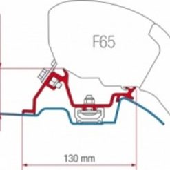Fiamma F65/F80 Awning Bracket Kit For Mercedes Sprinter (with Roof Rail)