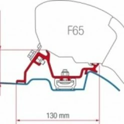 Fiamma F65/F80 Awning Bracket Kit For Mercedes Sprinter (with Roof Rail)