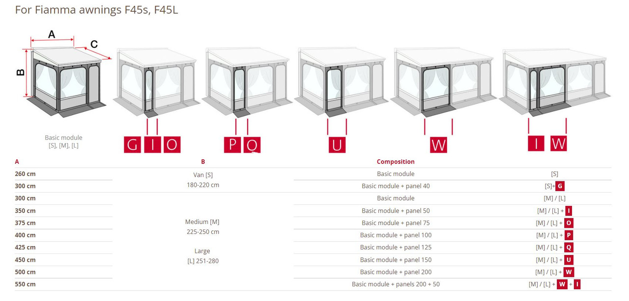 Fiamma F45 Privacy Room Motorhome Awning Fiamma F45 Privacy Room Motorhome Awning -Bestway Shop fiamma awning selection guide 71704.1633429676