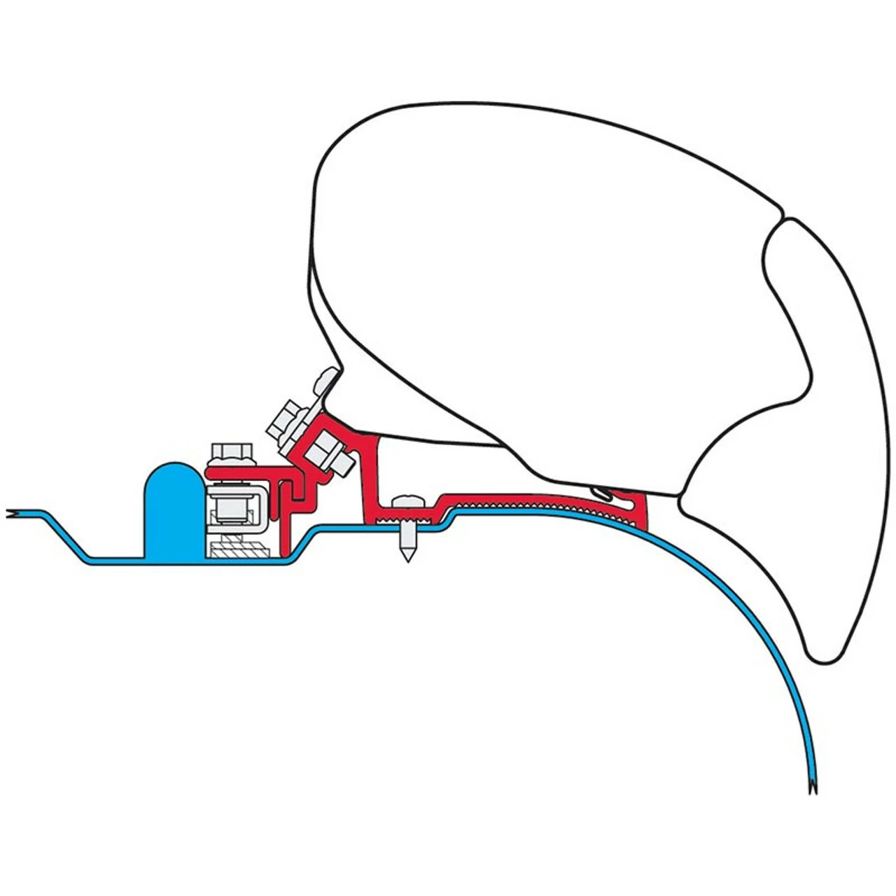 Fiamma Iveco Daily H2 Awning Bracket Kit For The Fiamma F65/F80 Canopy Awning 3 Fiamma Iveco Daily H2 Awning Bracket Kit For The Fiamma F65/F80 Canopy Awning