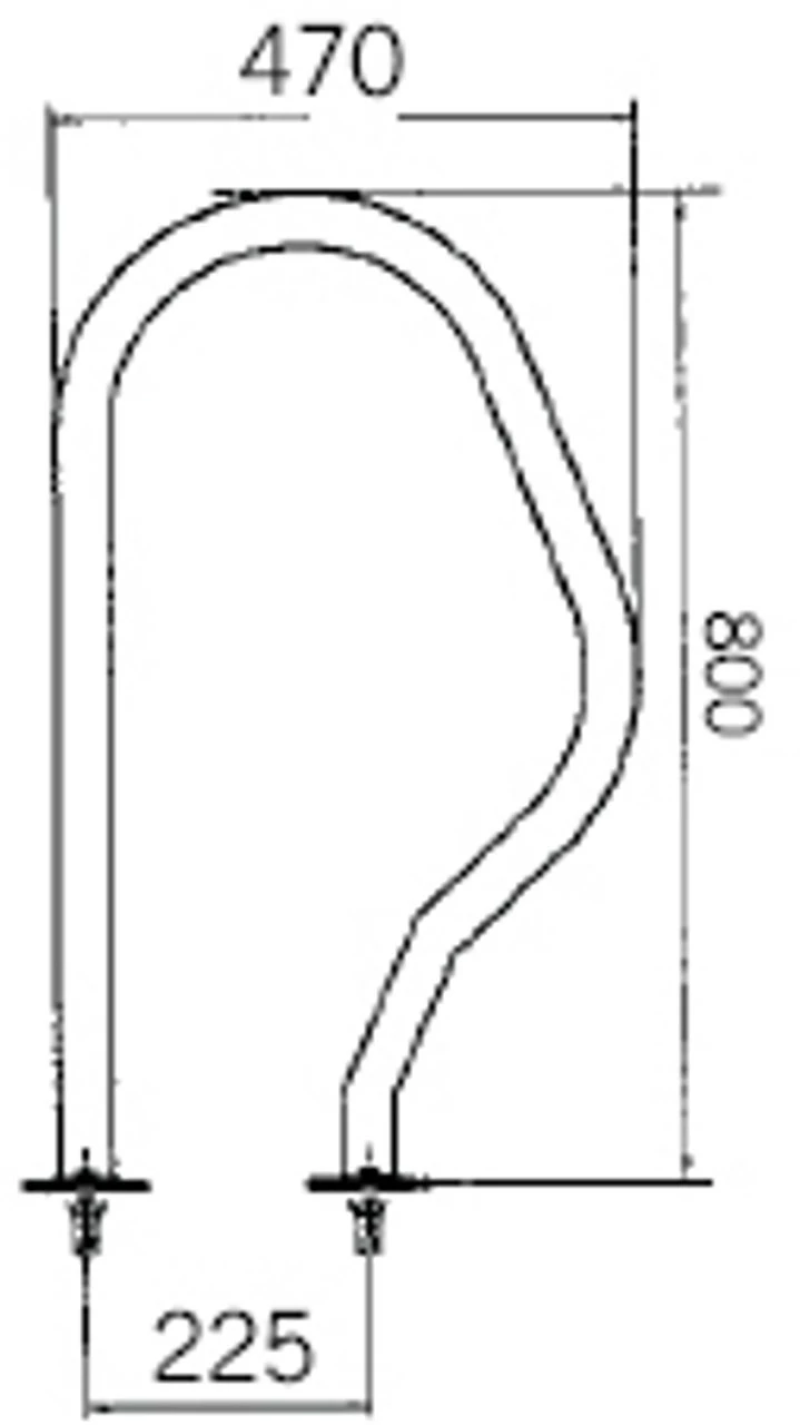 Astral Swimming Pool Exit Grab Rails Bars Handles 470 X 800mm 4 Astral Swimming Pool Exit Grab Rails Bars Handles 470 X 800mm - Image 2