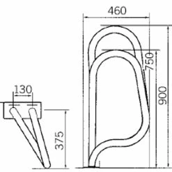 Astral Crossover Swimming Pool Exit Grab Rails Bars Handles -Bestway Shop handrail sizes5 61711.1390304895